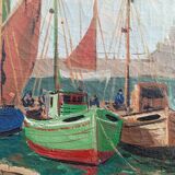 Marine oil on canvas André Labarde