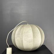 Midcentury space age cocoon hanging pendant ceiling lamp, 1960s