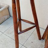 Pair of vintage brutalist high stools
