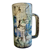 Glazed ceramic mug by Le mûrier Gustave Reynaud and M.Barbier -