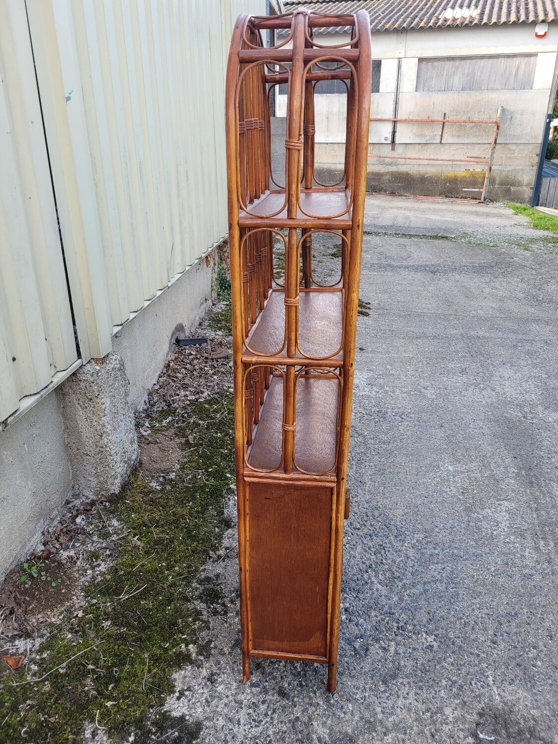 Vintage library shelf