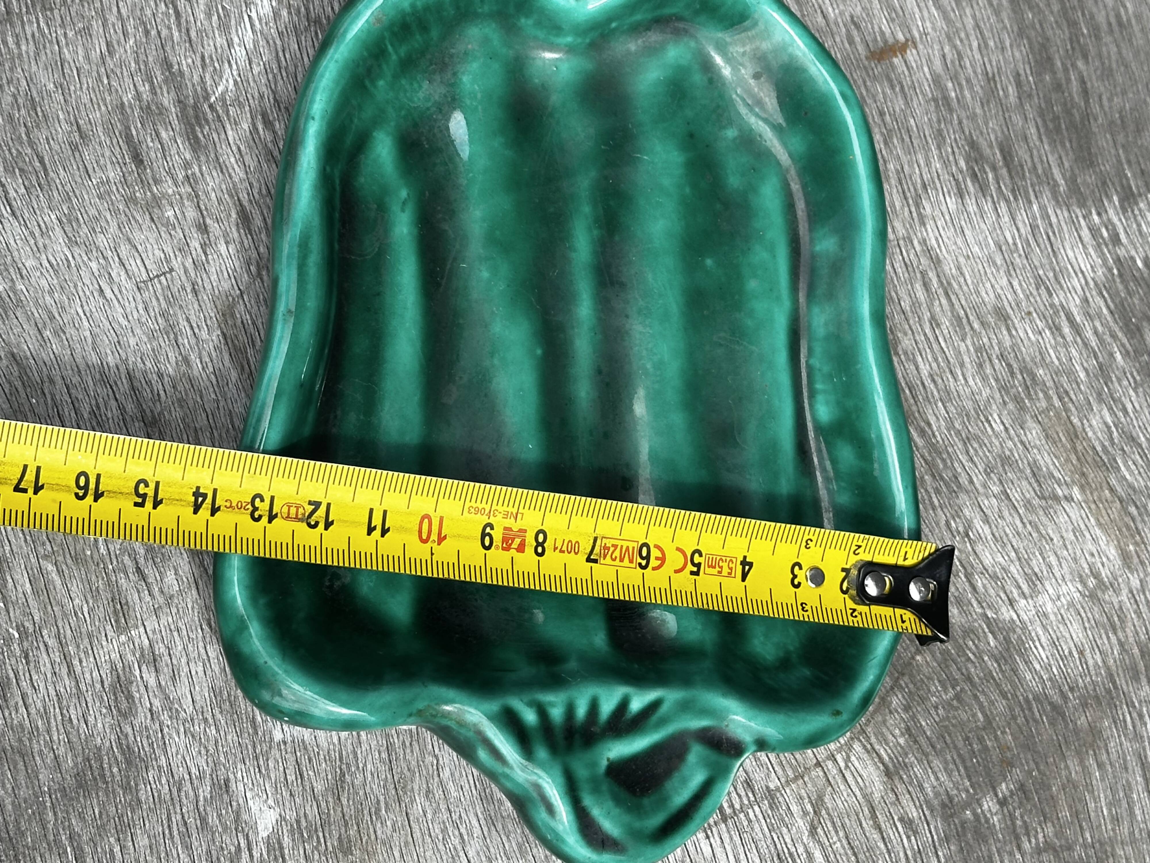 1950s Pepper-Shaped Butter Dish, Signed Vallauris