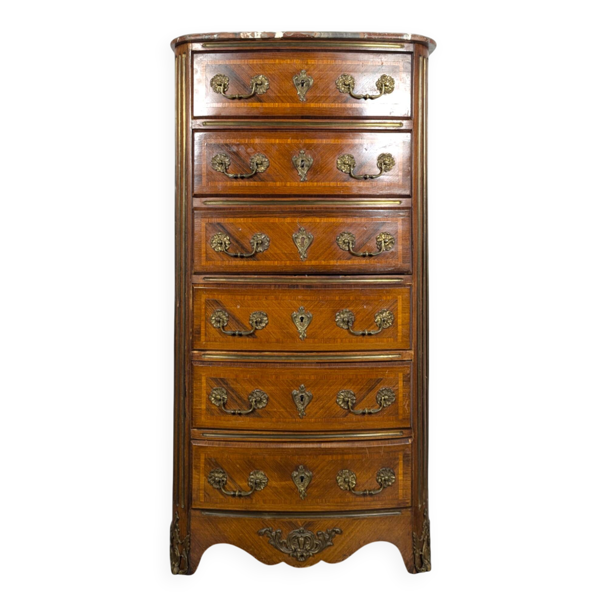 Regency style rosewood chiffonier secretary