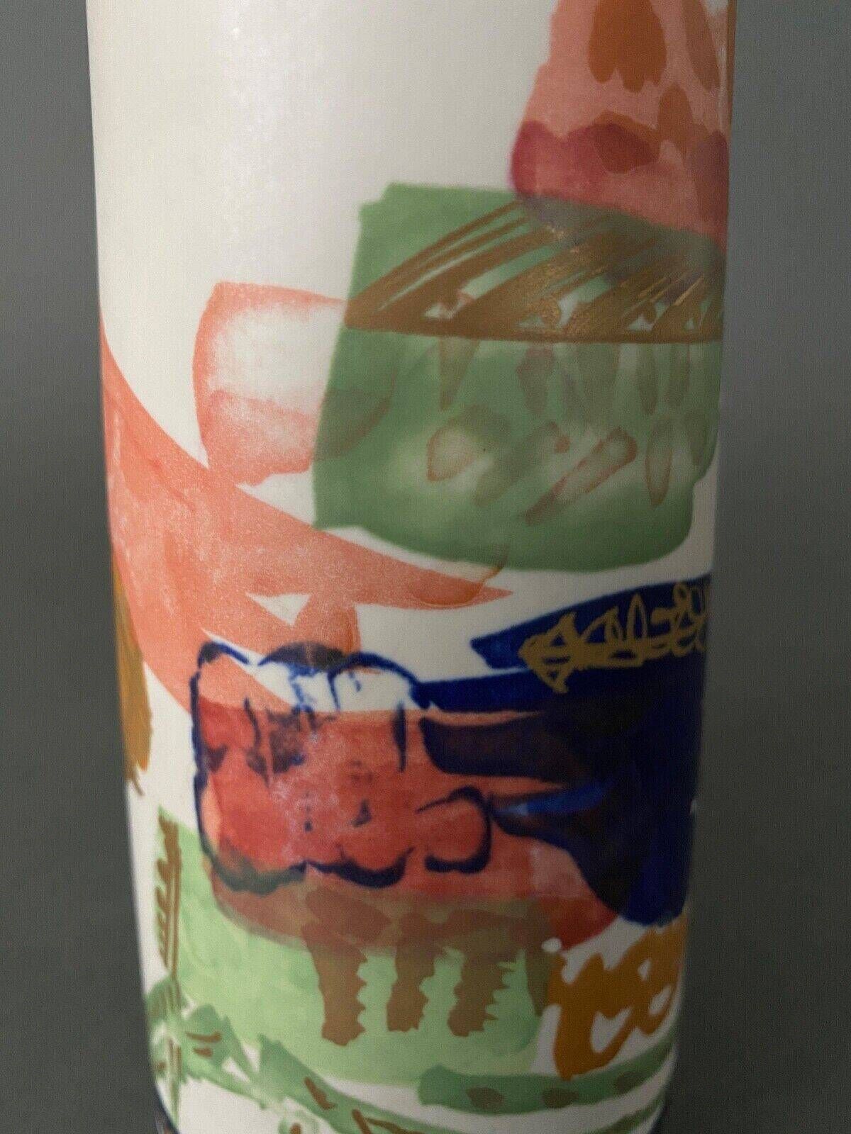 Gilbert Portanier Rosenthal Alta Mira vase abstract decor ceramic 20th century