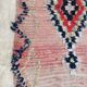 Moroccan carpet boujad pink - 102 x 300 cm