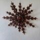 Wooden sunflower decoration Poland 60s