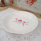 Round hollow dish in Salins earthenware, France, 2nd Polynesia model