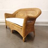 Wicker bench