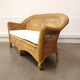 Wicker bench