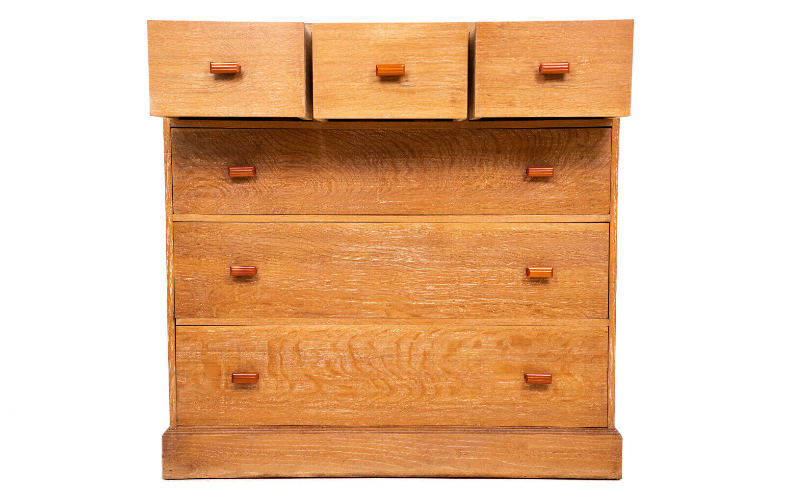 Early 20th Century Limed Oak Heals Style Chest of Drawers