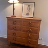 Vintage turned wood lamp