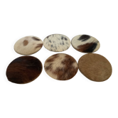 Six dessous de verre vaches