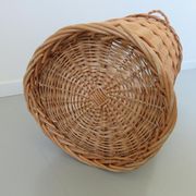 Rattan basket with handles and lid 60/70