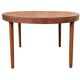 Table Harry Ostergaard ronde extensible teck 1960 estampillée