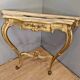 Curved Venetian console in gilded wood, Louis XV style, 20th century