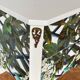 Gustavian commode with wallpaper from Christian Lacroix, 1950s