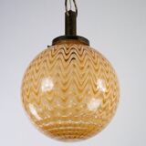 Mid-Century Murano glass sphere chandelier in the style of Venini. 1970