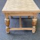 Art Deco monastery dining table, extendable, stripped in solid oak 230.