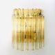 Hollywood Regency Style Glass & Brass Wall Lamp from Massive, Italy, 1980s