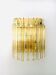 Hollywood Regency Style Glass & Brass Wall Lamp from Massive, Italy, 1980s