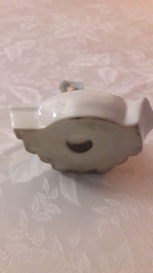 Cendrier porcelaine publicitaire ,bords de mer