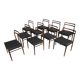 Vintage Dining Chairs by Alf Aarseth for Gustav Bahus, 1960s, Set of 10