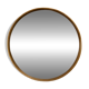 Vintage wall mirror — wood & brass finish (1970s)