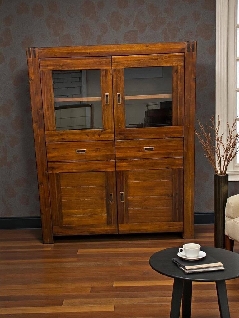 vintage wooden display cabinet / drinks cabinet