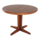 Round 3x extendable dining table 'Hampen' - danish teak mid century modern