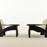 Cassina Hill House Set, Sofa and easy chair by Charles Rennie Mackintosh