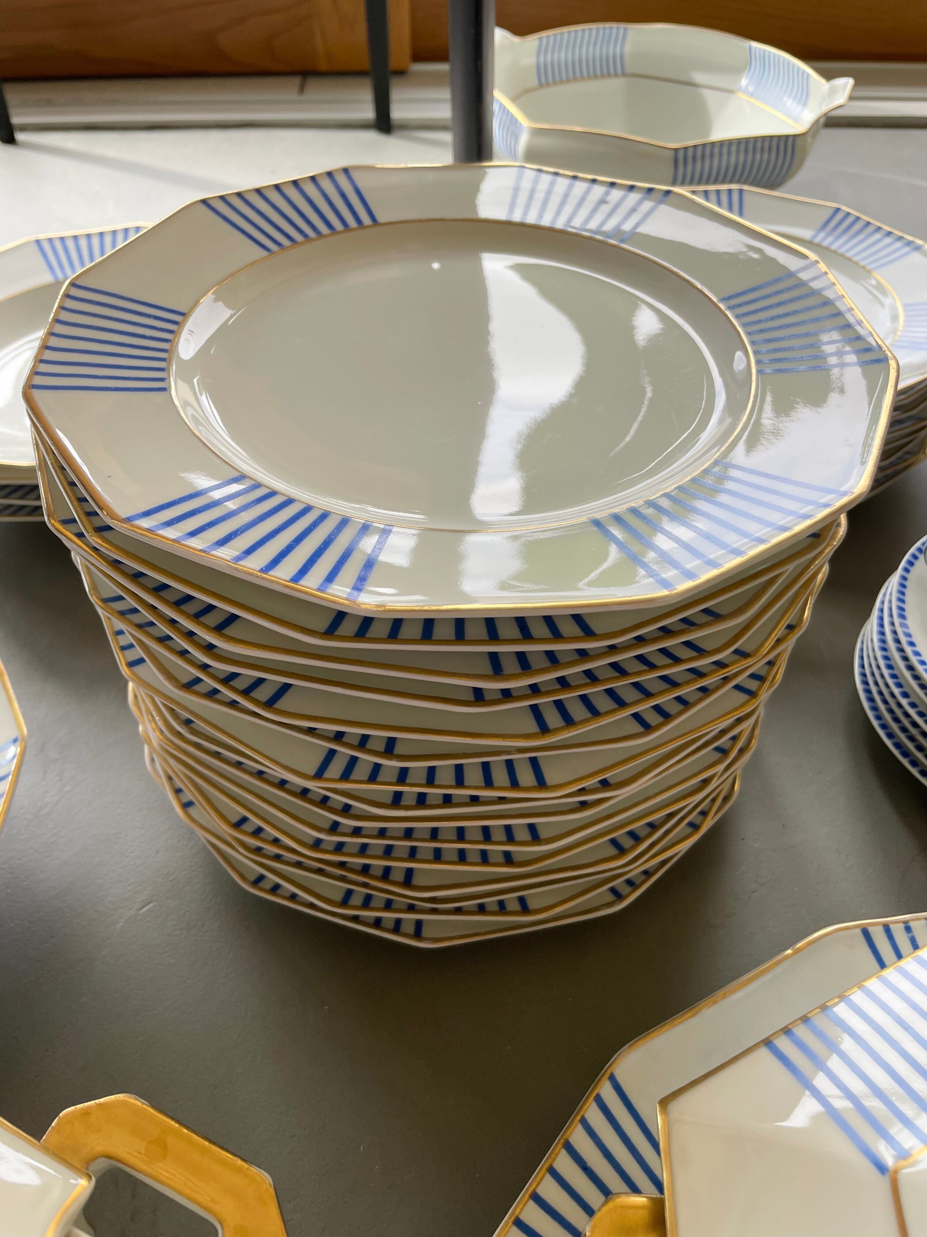 Set XXL crockery Limoges A.Lanternier