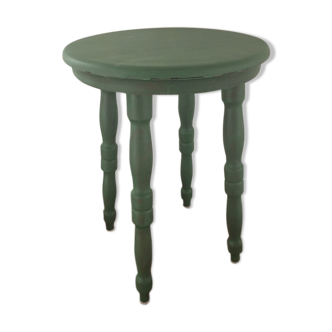 Solid wood set with a round seat stool