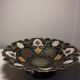 Copper cup, painted partitioned, on base