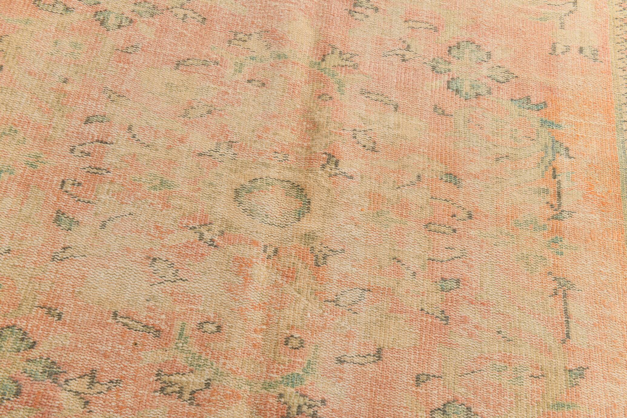 6x9 Vintage Peach Orange Rug, 175x270Cm