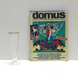 Set of Six Octagonal Hand Blown Murano Glass Flutes by Carlo Moretti, Italy