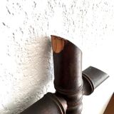 Miroir ancien bois façon bambou - 109x57cm