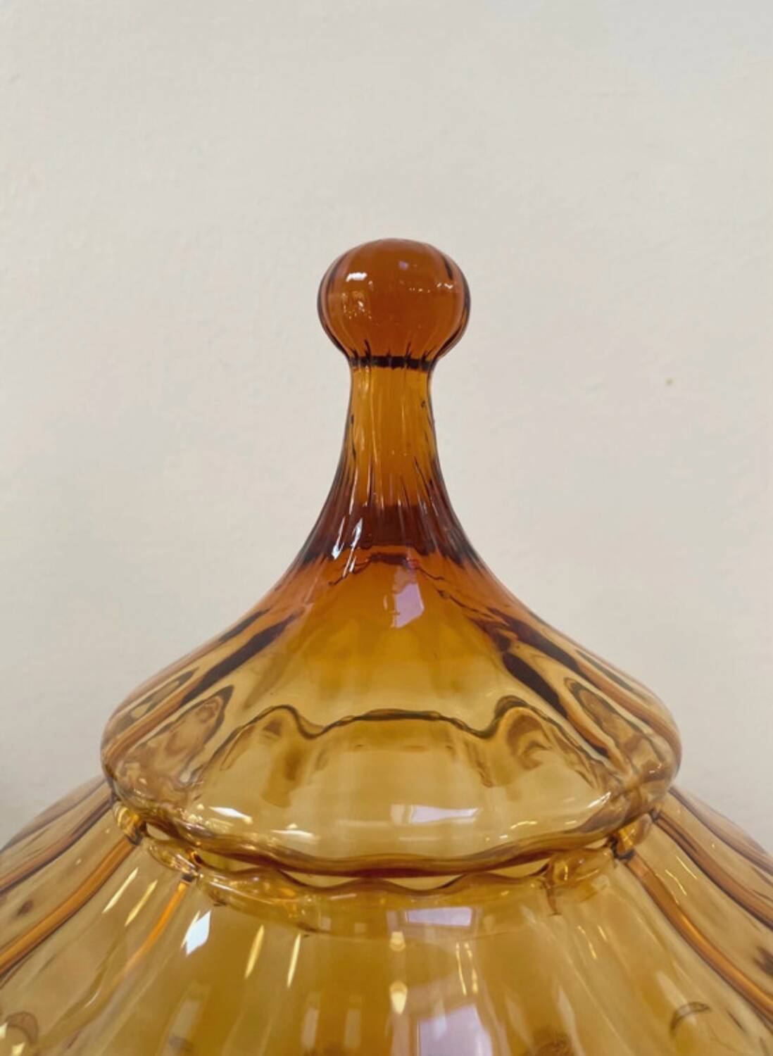 Amber glass dragée / sweet box Empoli (Italy) - Years