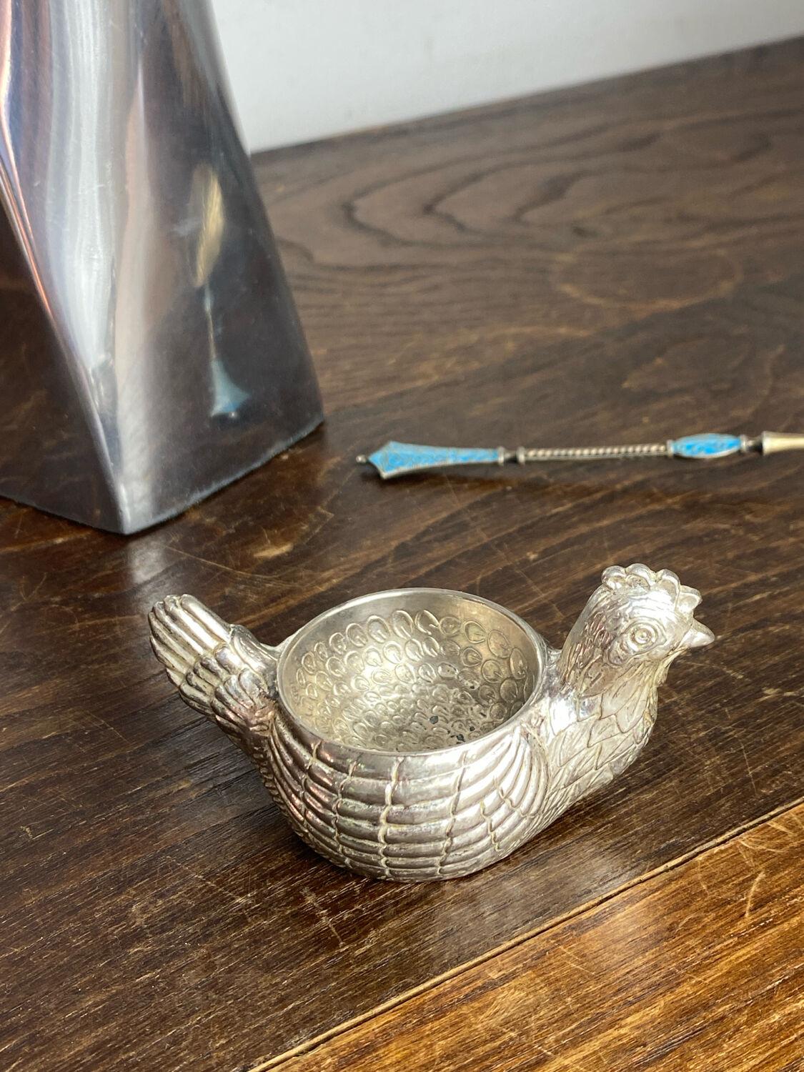 Mayell Queen Anne silver-plated egg cup