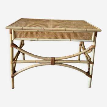 Rattan desk and canning