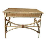 Rattan desk and canning