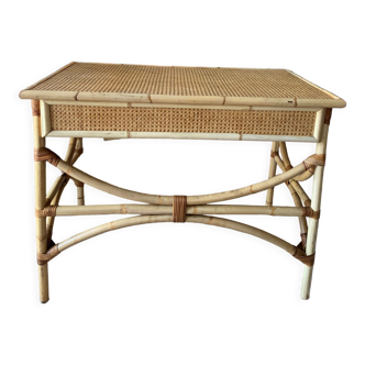 Rattan desk and canning