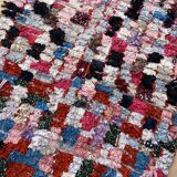Tapis Berbère Boucherouite coloré - 102 x 239 cm