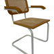 Cesca model chair with armrests white