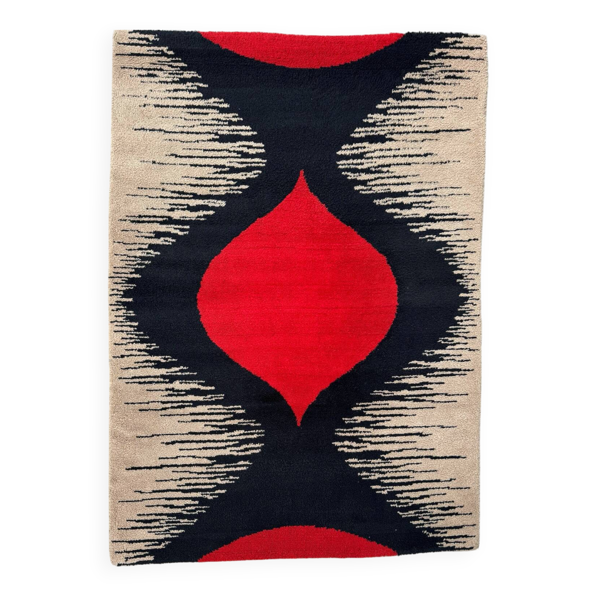 Scandinavian Rya rug, 1970s