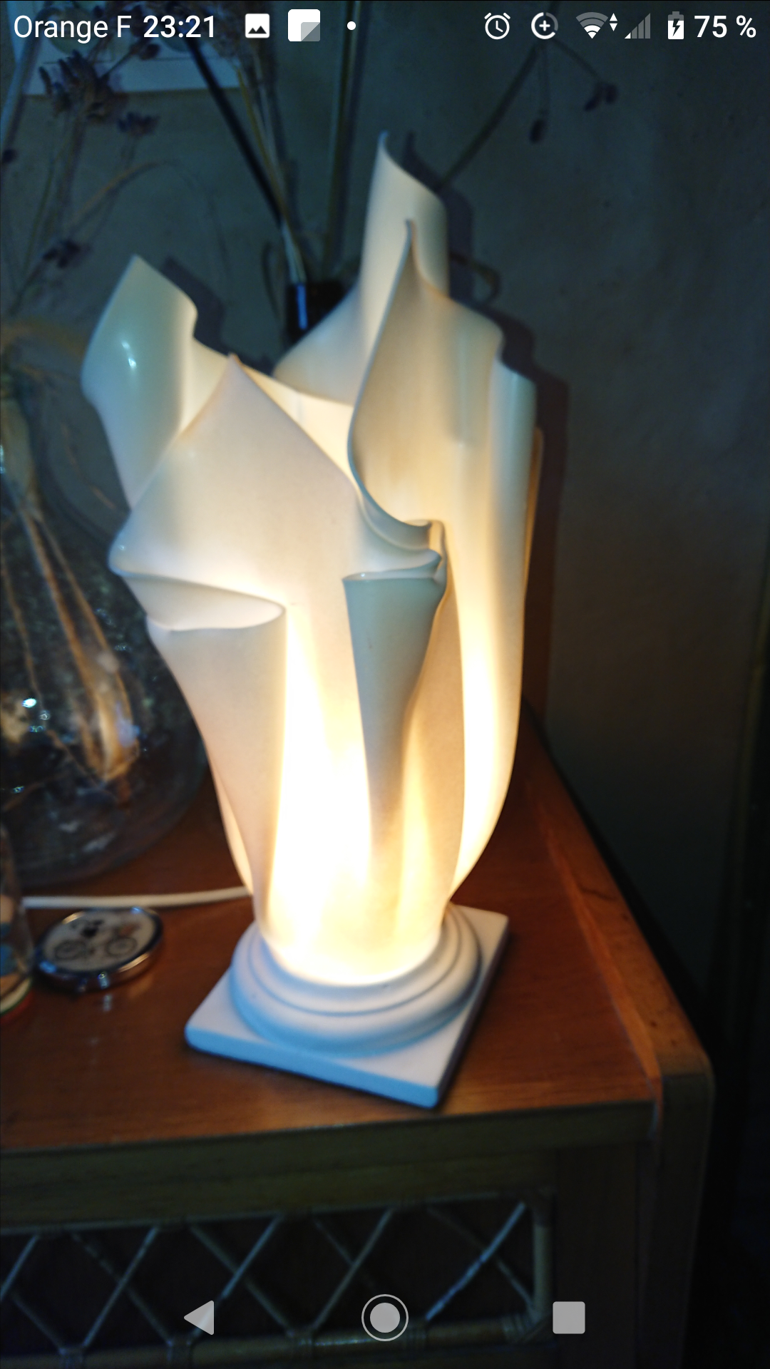 Georgia Jacob handkerchief lamp