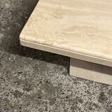 Italian travertine coffee table, 1970s design