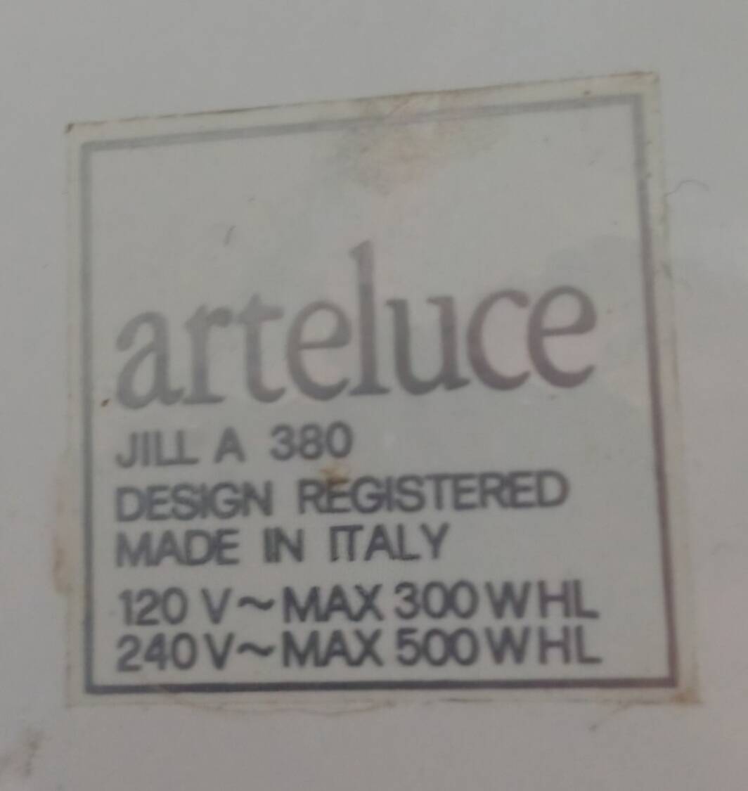 Arteluce Artemide Set – Floor lamp + 3 JILL A 380 wall lights – design i