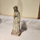Statue vierge sainte en terre cuite peinte