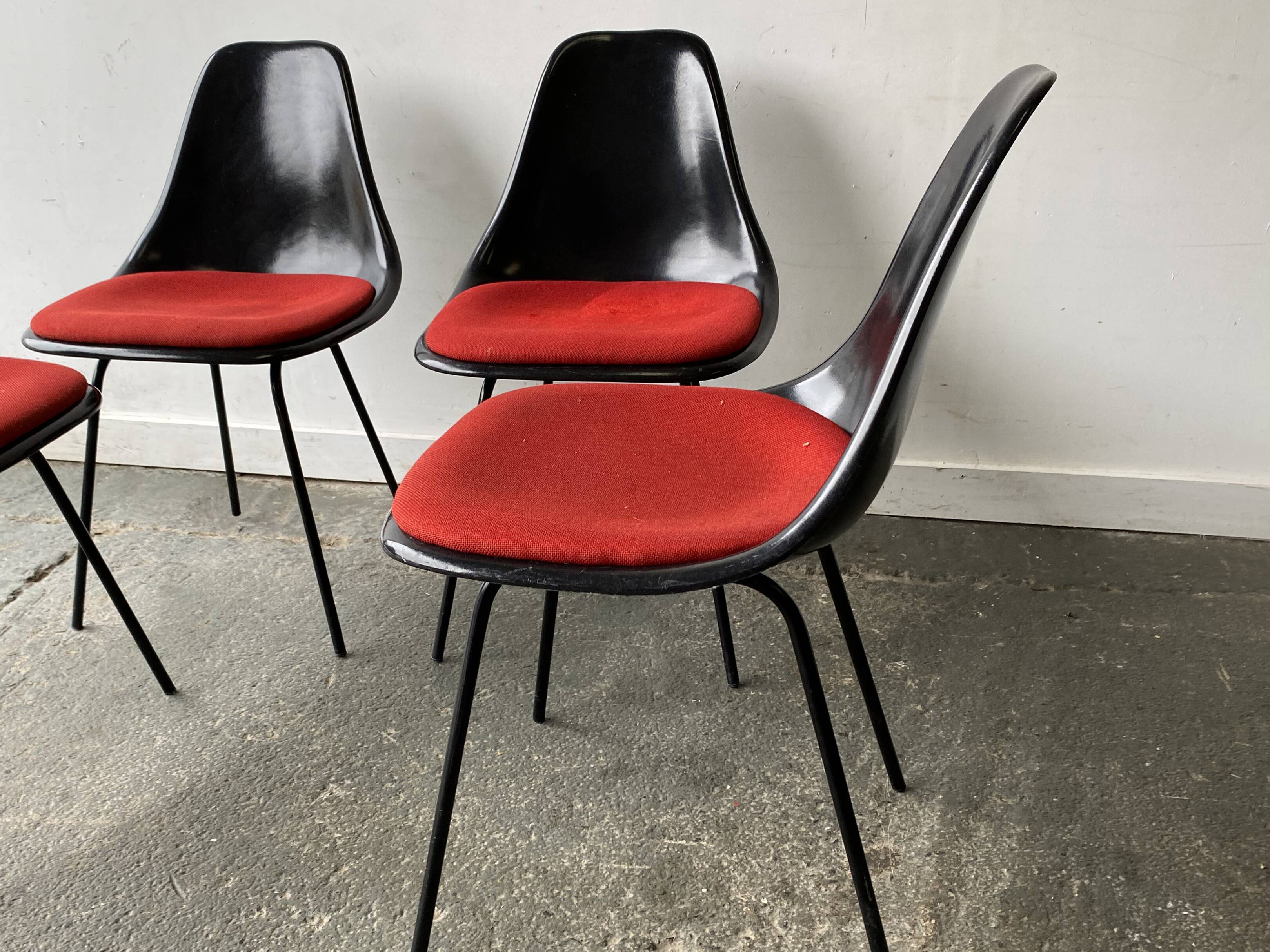 Set 4 mid century 1960’s chairs by Maurice Burke for Arkana