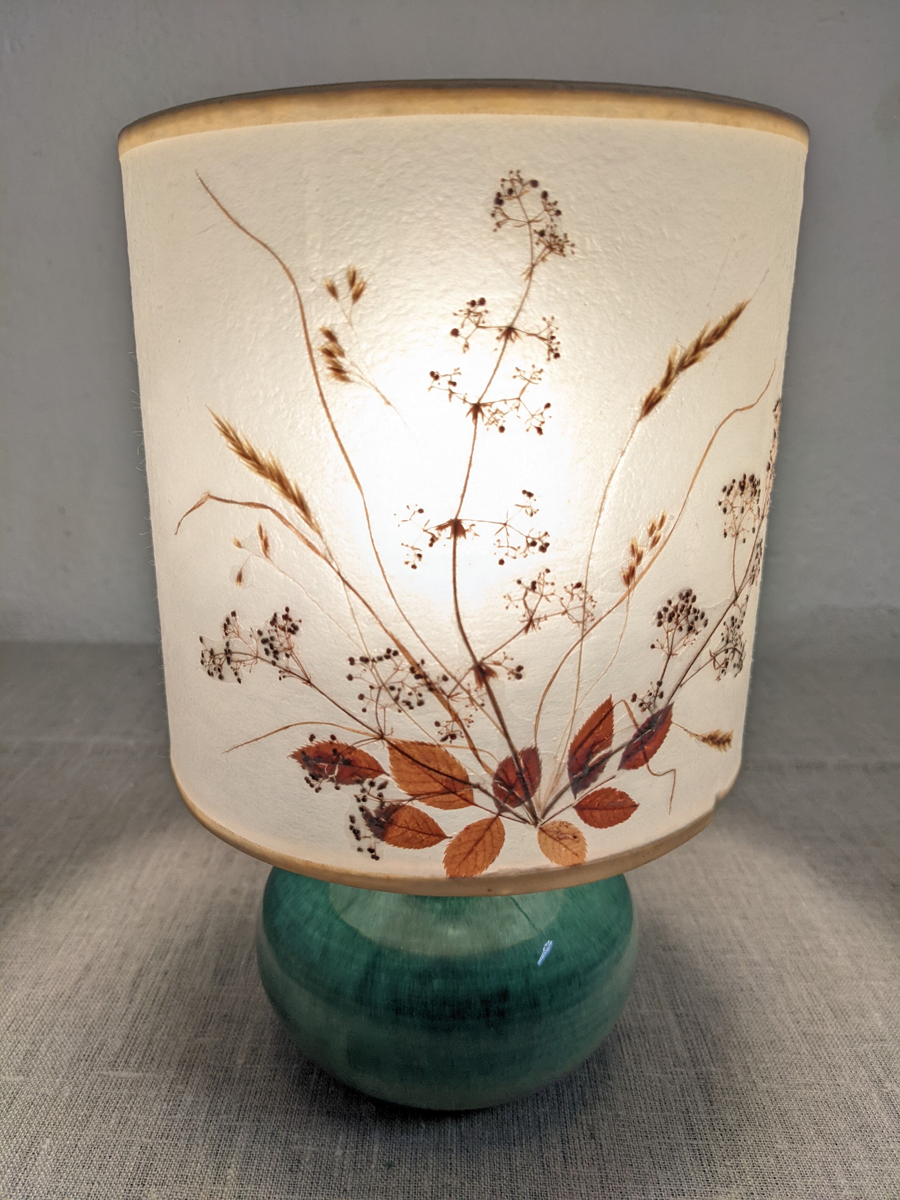 Ceramic bedside lamp from the 60s/70s